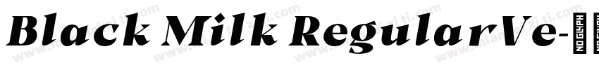 Black Milk RegularVe字体转换